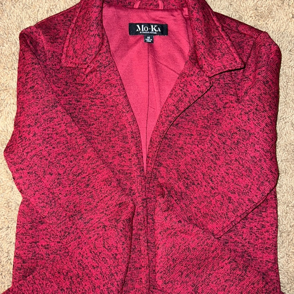 Marbled Red Soft Blazer